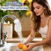 20 Pack Faucet Filter Cotton Bags with 2 Hook and Loop Straps