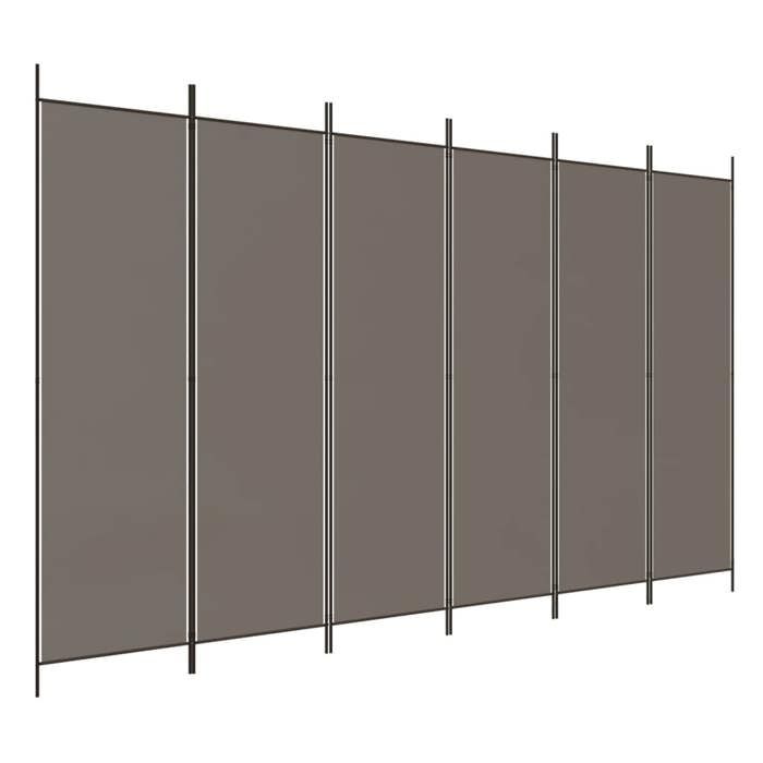 VidaXL Room Divider 6 Panels Folding Room Separator Privacy Screen Partition Living Room Decoration 350192