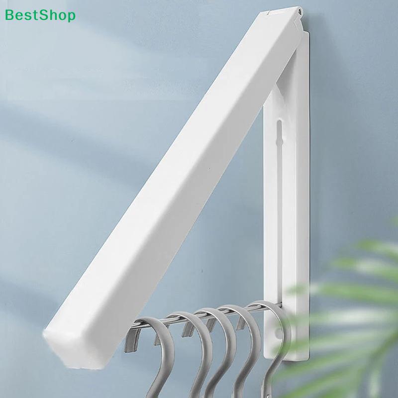 Foldable Wall-Mounted Clothes Hanger Rack - Space-Saving Aluminum Folding Hook Organizer for Bathroom,Bedroom & Laundry Room