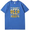 Casual Shirts Graphic Tee Funny Vintage Beer Tshirt Oneck Printed Tshirt Summer New In Tops Tees Fashion Cotton Mens Clothes