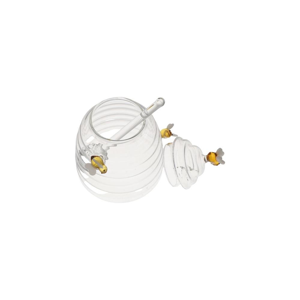 Transparent Bee Jar Tapered Jar Large Honey Bottle Food Storage Bottles Honeycomb Tank  Jam Jar