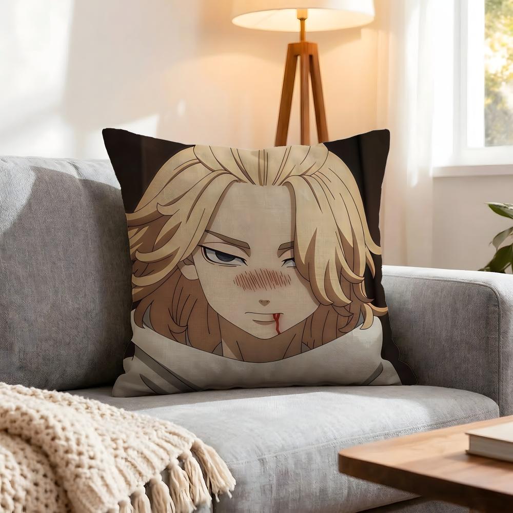 Anime Tokyo Revengers Cushion Cover Pcs Decorative Covers Soft Cushion Case for Sofa Couch Decor x x Pillowcases