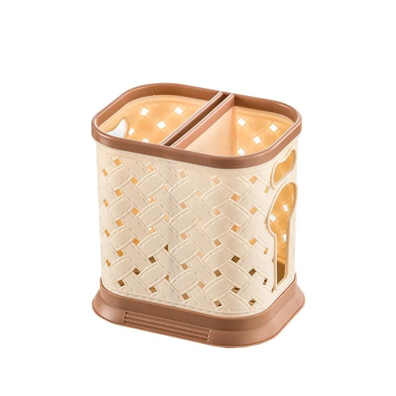 

2/3 Сетка Пластиковая Клетка Для Палочек Для Еды Полый Слив Столовая Посуда Стойка Подставка Для Ножей Ложки Вилки Полка Для Хранения Контейнер Кухонный Органайзер