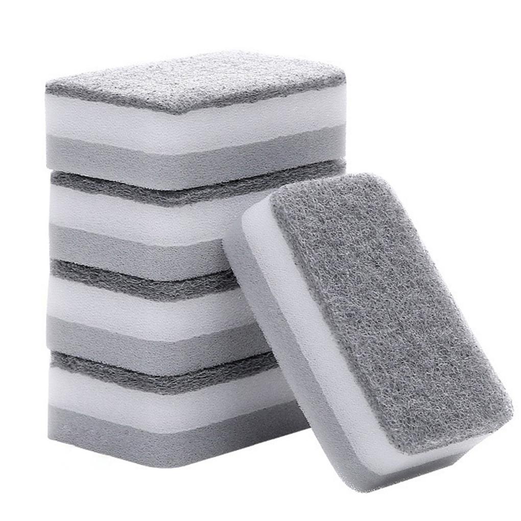 

Sponge Dishwashing Countertop Dishes Plates Bowls Scrubber Water Absorbent Tableware Pot Cleaning Kitchen Bathroom Restaurant strength/5 pcs