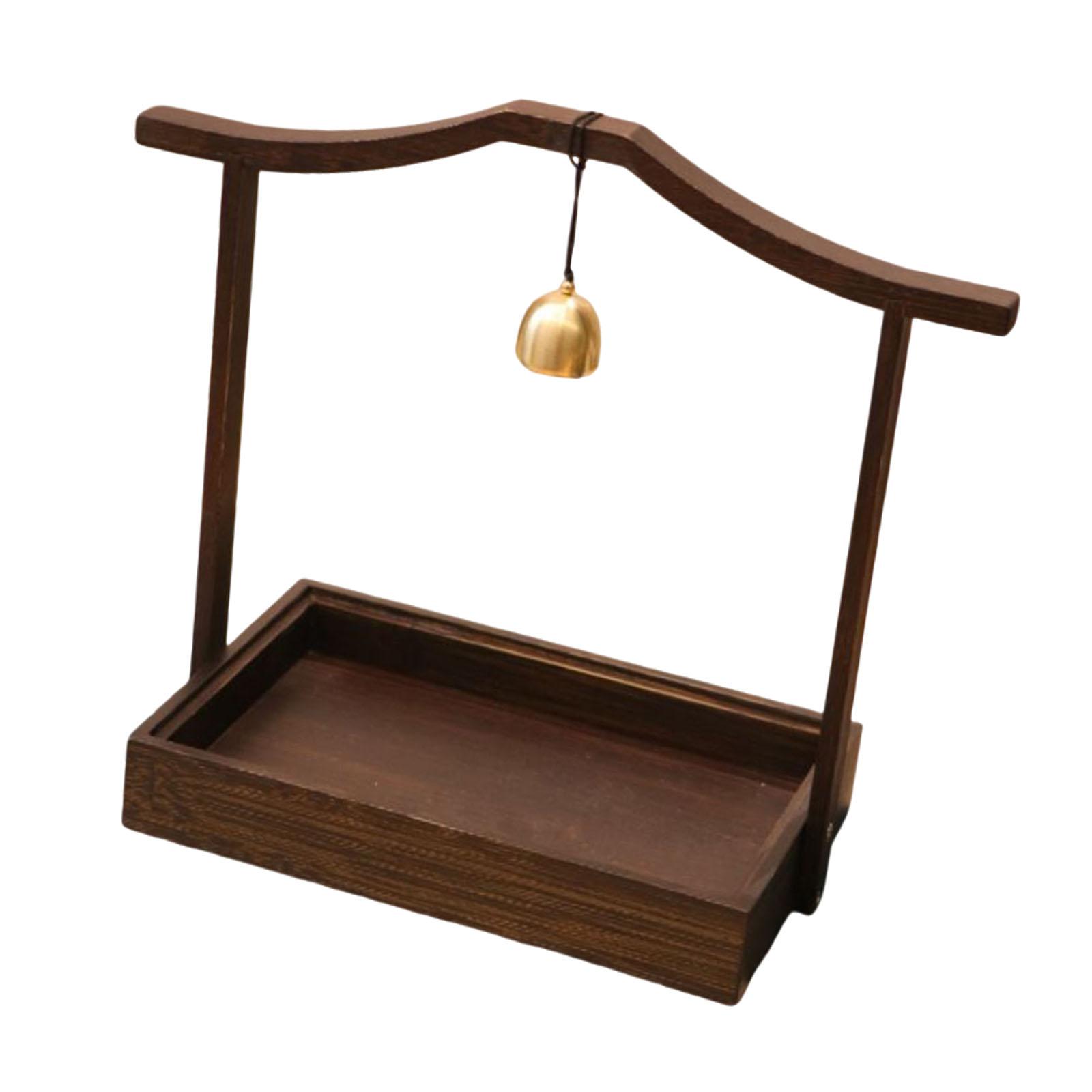 

Bamboo Snack Tray Sturdy Rustic Practical Nut and Candy Serving Tray Storage Box Organizer for Home Restaurant Party Holiday