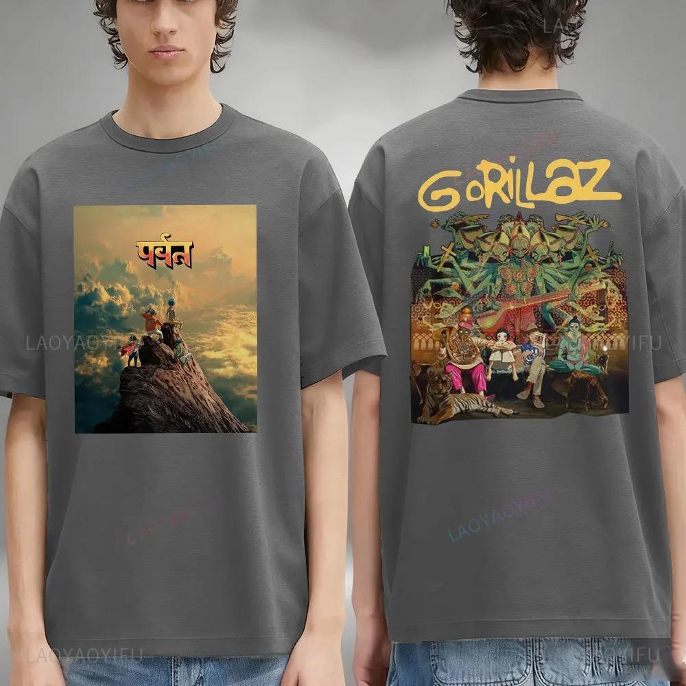 Gorillaz Merch Articles T-shirt Men Women Cotton Oversized Street Hip Hop Harajuku Short Sleeve Comfortable Female Male Tee Shirt
