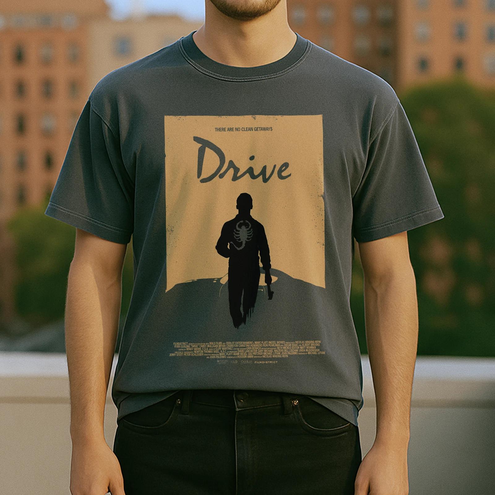 Drive T shirt - Movie tee - Iconic Scorpion Jacket Design, Ryan Gosling Film Tee 4XL