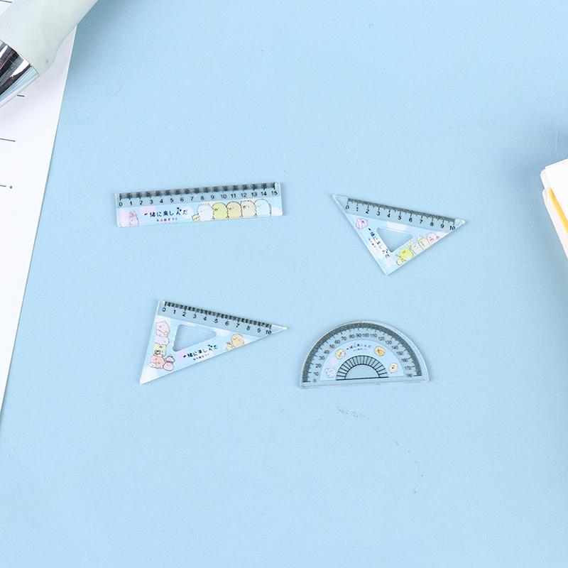 4Pcs/Set 1:12 Dollhouse Simulation Learning Ruler Model Dollhouse Learning Props