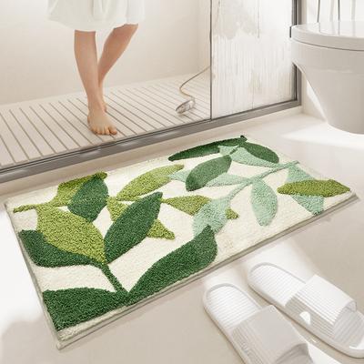 Imitation Cashmere Cute Bathroom And Toilet Door, Bedroom And Bedside Water-Absorbent Anti-Slip Floor Mat Home Decoration