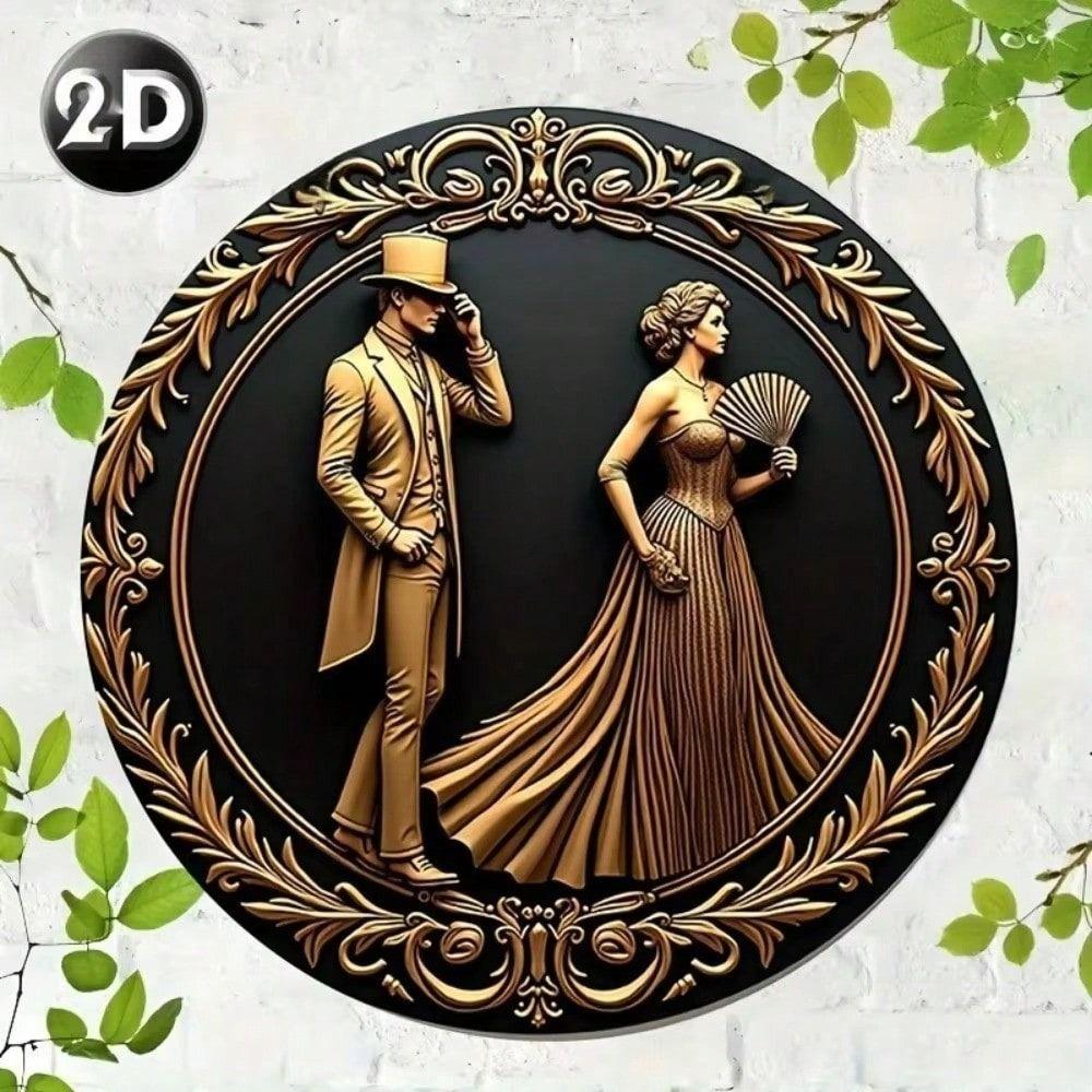 20x20cm Metal Tin Sign Wall Art Decorative Vintage Painting