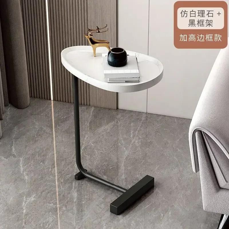 Nordic Side Table Modern Living Room Home Sofa Side Table Hotel Homestay Bedside Side Table Iron Assemble Furniture For Office