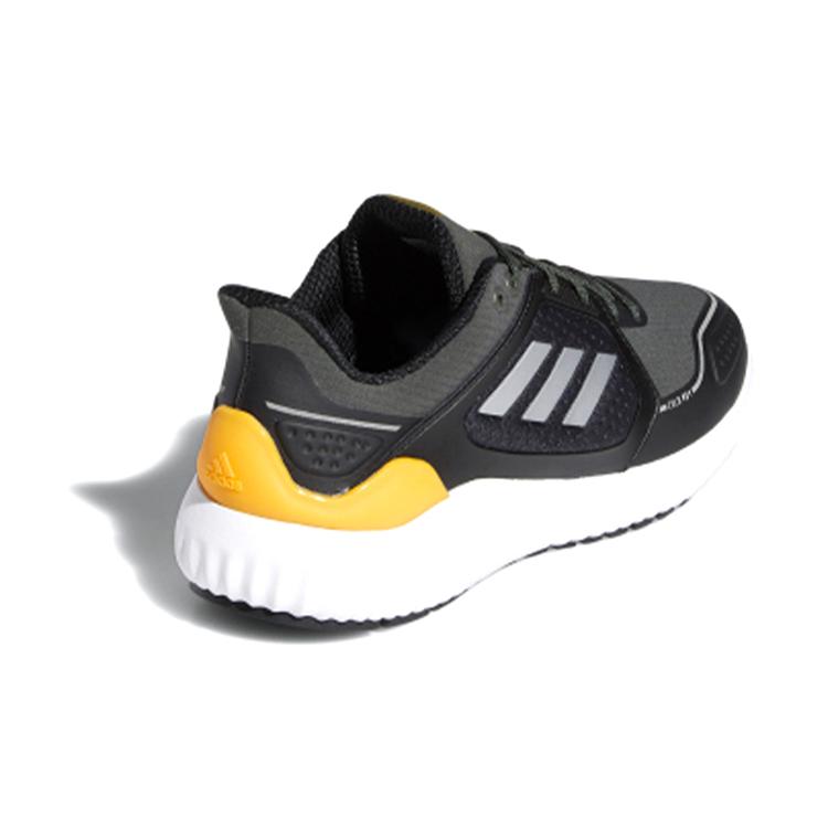 New Adidas Climawarm Bounce J Anti Slip Wear Resistant Low Top Running Shoes Black White Yellow Teenagers FV8209