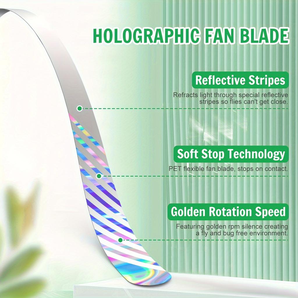 3pcs Fly Fans for Tables Fly Repellent Fans Battery Powered Bug Fan Indoor Outdoor Portable Table Fly Fans for Picnic Party BBQ,