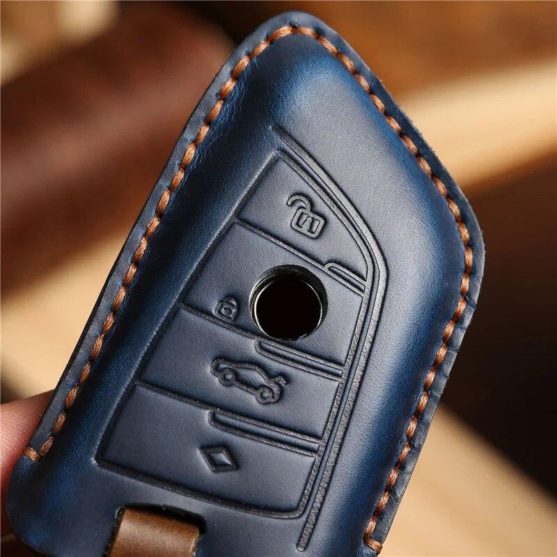 Etui na kluczyki samochodowe pokrowiec na klucze do Bmw F20 G20 G30 X1 X3 X4 X5 G05 X6 akcesoria samochód stylowy uchwyt powłoki brelok ochrona