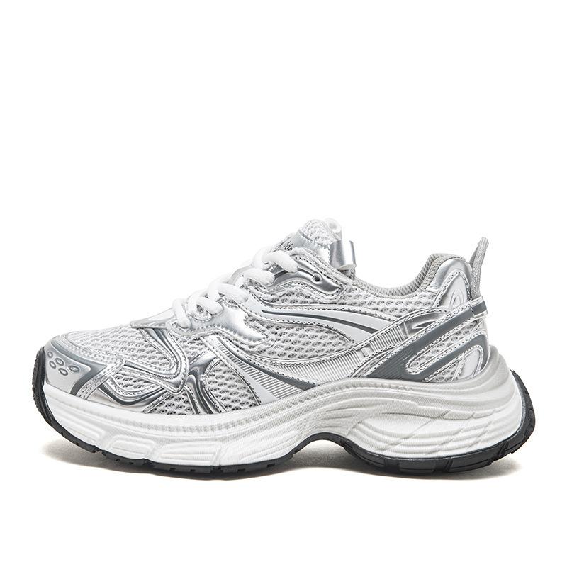 Dad shoes new summer casual platform small sports shoes mesh running shoes