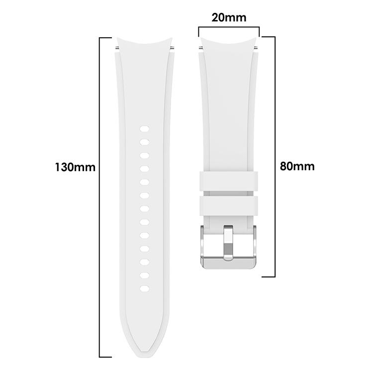 For Samsung Galaxy Watch4 Classic 46mm Silicone Watch Band(Midnight Blue)