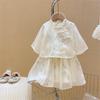 Summer 2026 Girls' Hanfu Two-Piece Set: Stylish Chinese Top + Skirt