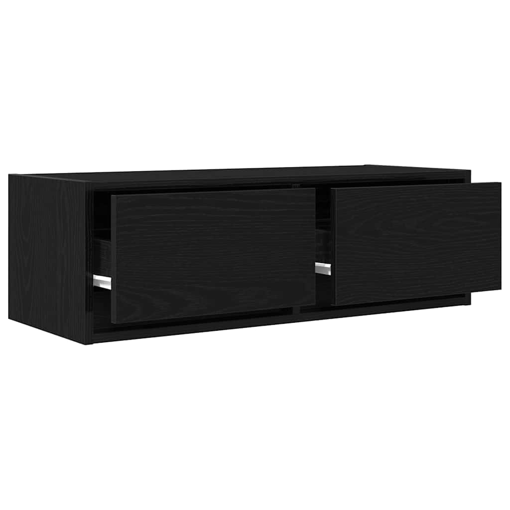 TV Cabinets 2 pcs Black Oak Effect 80 x 31 x 25.5 cm