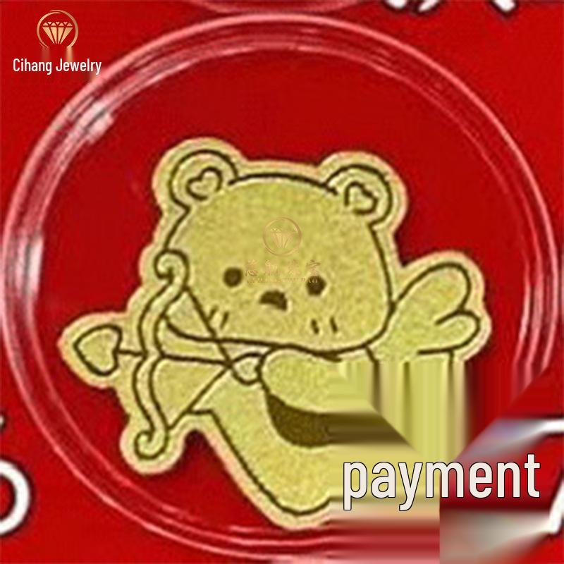 Shuibei 999 Pure Gold Princess Phone Sticker - 2mg Gold Leaf Magnet for Wealth & Prosperity