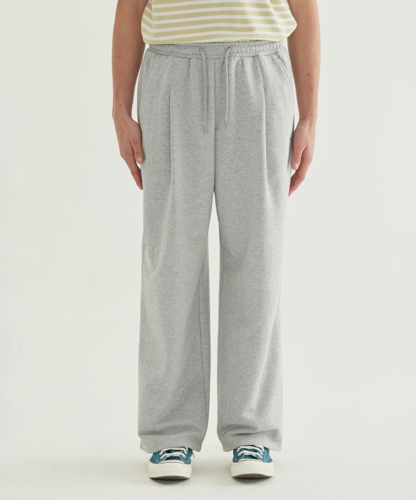 COVERNAT Signature Symbol Wide Sweatpants Melange Gray