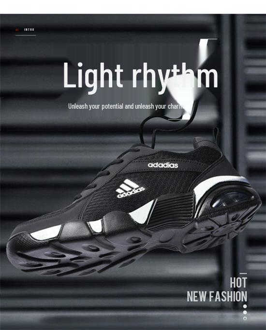 Adidas Herr Löparskor: Mjuka sulor, Halkfritt läder, Stötdämpande, Andningsbara sneakers