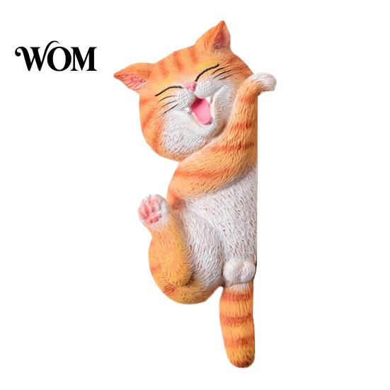 Easy Installation Wall Art 3D Cat Light Switch Sticker, Decorative Resin Plate Cover, Cute Animal Double Socket Guard Stickers, Peel And Stick