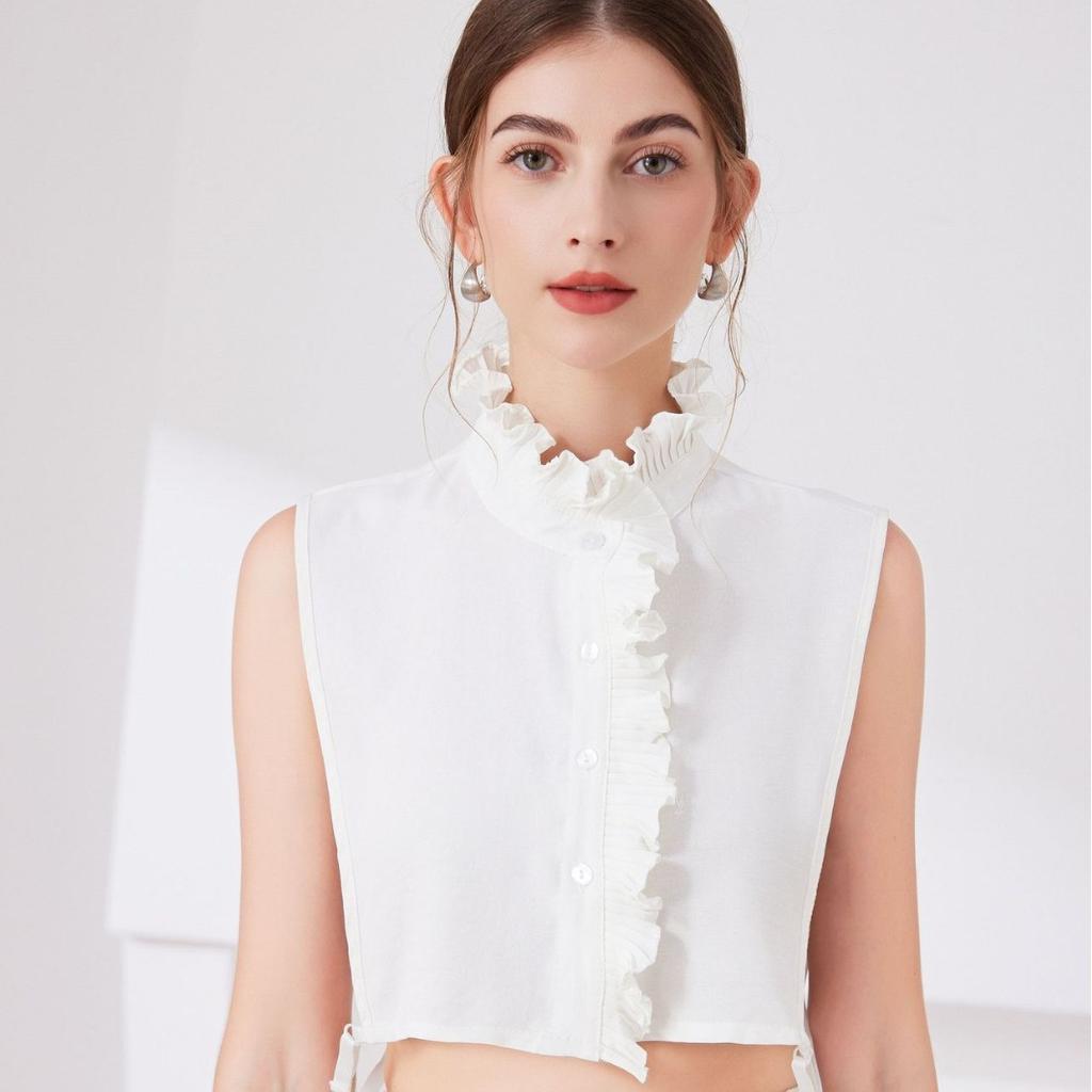 Vintage Lapel Fake Collar Female Detachable Shirt False Collar for Women Blouse Sweater Lapel Top Clothing Accessories