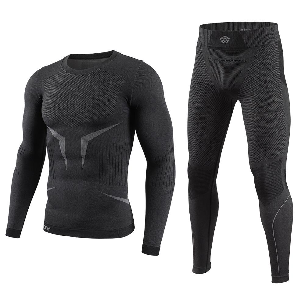 Set Base Layer Senza Cuciture ESDY per Outdoor, Yoga, Sci e Fitness (Modello A204)