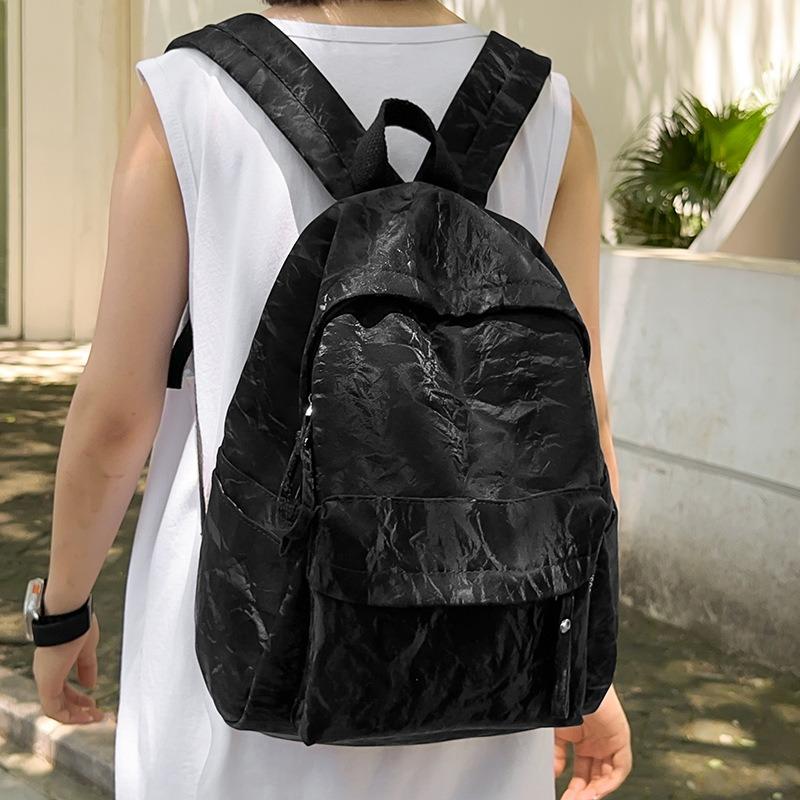 School bag new large-capacity student school bag college style lightweight school bag simple multi-compartment backpack