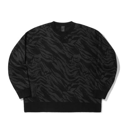 Li Ning X Jackie Chan Collaboration Kung Fu Series All Over Print Breathable Versatile Loose Fit Long Sleeve Knit Top Men Tops AMBV175-1