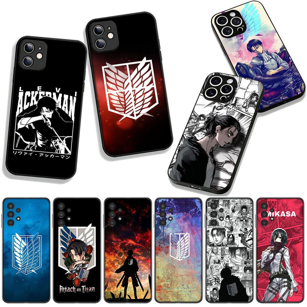 Phone Cover Levi Attacks on titan Jaeger Eren for Apple iPhone 17 16 11 Pro XS Max XR 6 7 8 Plus + 16E SE 2020 Air 5 8+ Case