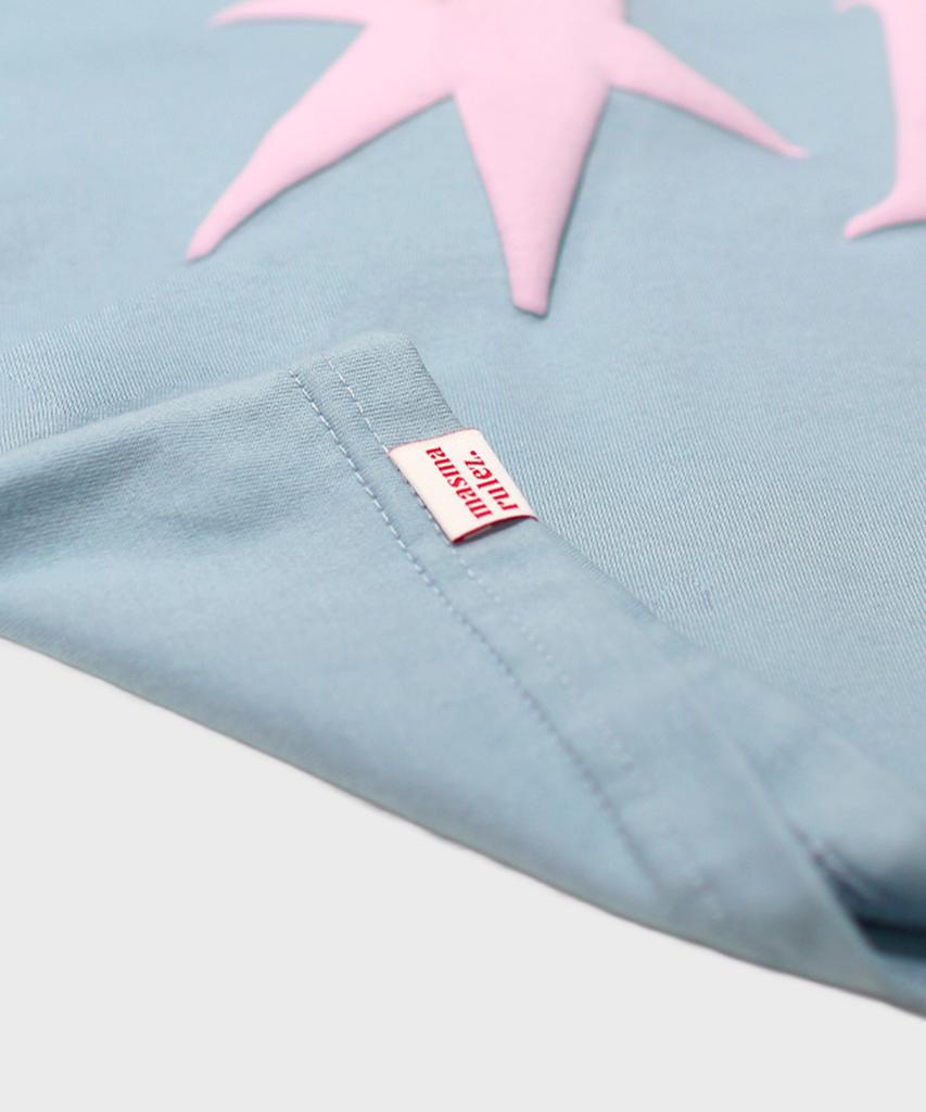 Maseumaluljeueopaeleol Typo Raglan Long Sleeve_Sky Blue