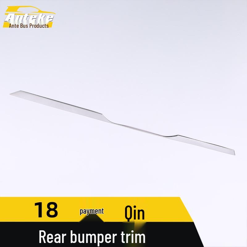 18 Qin Rear Bumper Trim - Anti-Scratch Collision Cover & Decorative Sticker