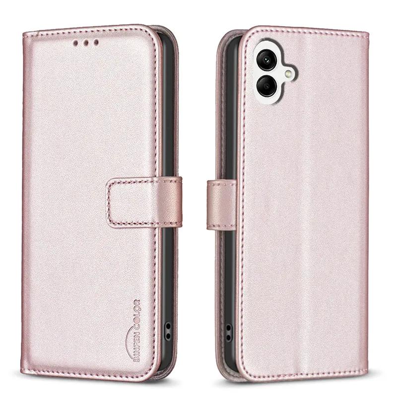 Portfel Etui Klapka na Dla Samsung Galaxy A05 Klasyczny Telefon Skórzane Etui Dla A05 A 05 SM-A055F A055 6.7" Etui Kieszeń na Karty Tylna Pokrywa