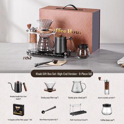 Professional Hand-Pour Coffee Maker Set with Hand Grinder