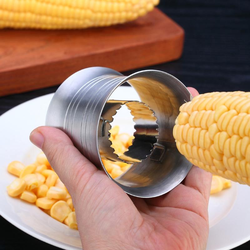 304 Stainless Steel Corn Stripper Manual Cob Cutter Thresher Remover Food Crusher Separator Vegetable Tool Kitchen Gadget