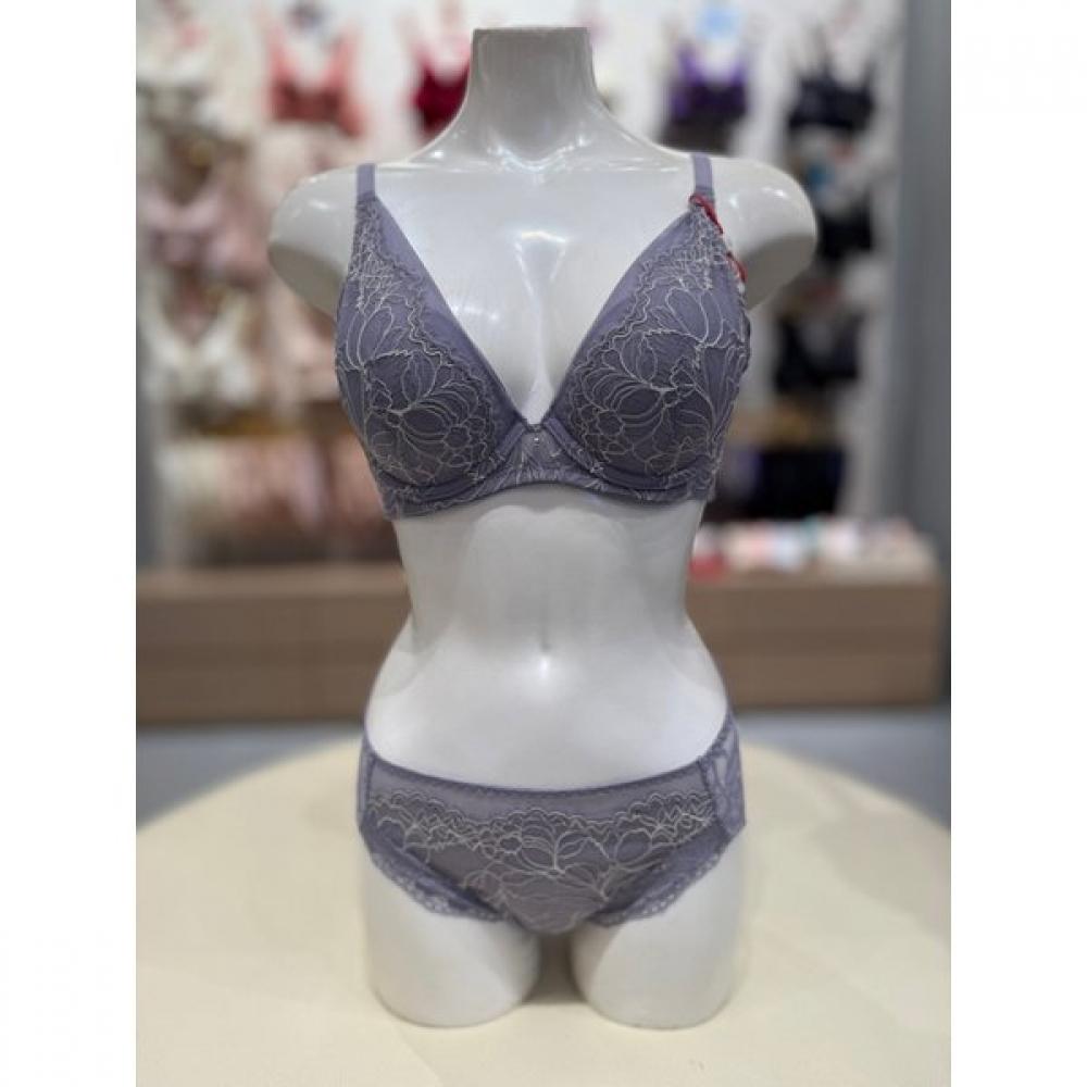 Triumph Luna Премиум Комплект: Бюстгальтер и Кружевные Трусики Светло-Фиолетовый Tewbr713tewpt713lpu 85C/100