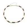 Fashion Men Summer Beach Wooden Bead Surfer Necklace Simple Geometric Tribal Ethnic Handmade Chain Steampunk Male Jewelry Gift
