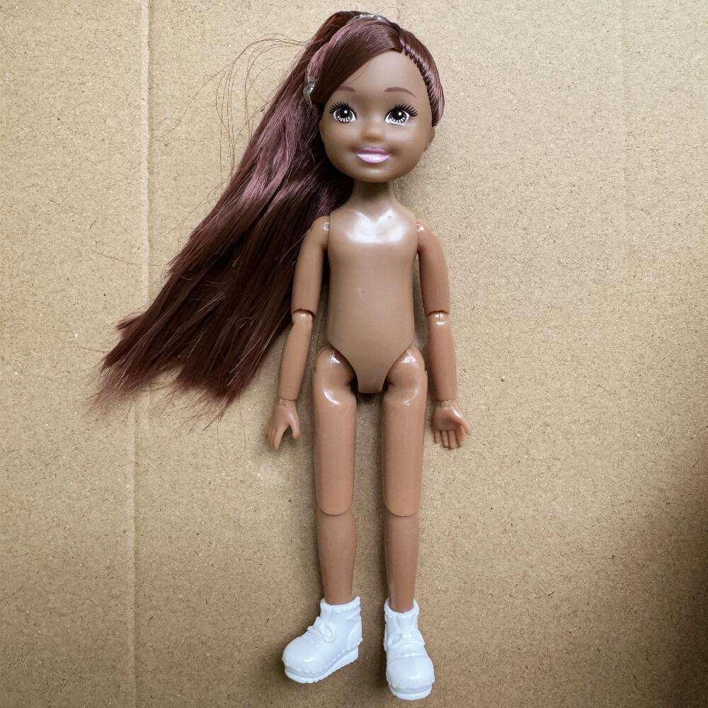 13cm Mini Kelly 5-Zoll Kleine Jungen Mädchen Teenager Schwestern Brüder Dunkle Normale Haut Nackter Körper Reborn Bjd 1/12 Spielzeug für Kinder