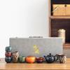 Creative high-value ceramic kiln-changed tea set business company festival event gift souvenir