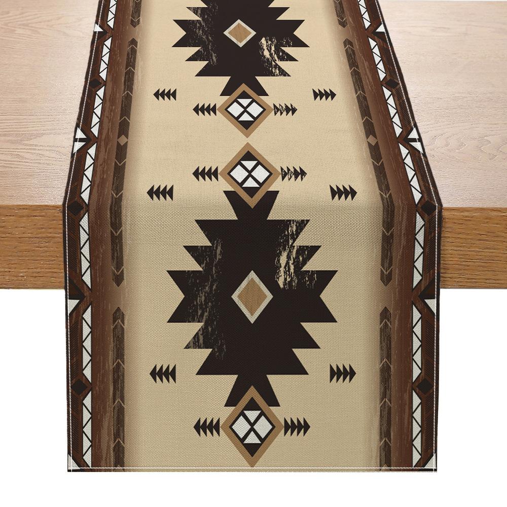 

Лляний настільний прапор. Вітальня. Прикраса ганку. Невеликий настільний прапор. Домашня скатертина 33cmx180cm ZQ21-4