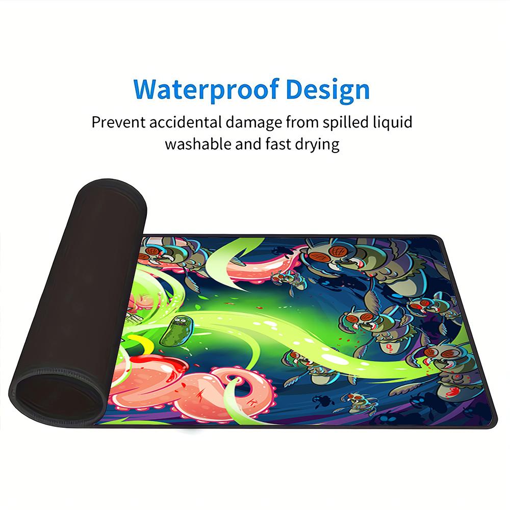 Alien Invasion Adventure Large Gaming Mouse Pad Nonslip Rubber Base Waterproof Desk Mat For Office Pc Laptop
