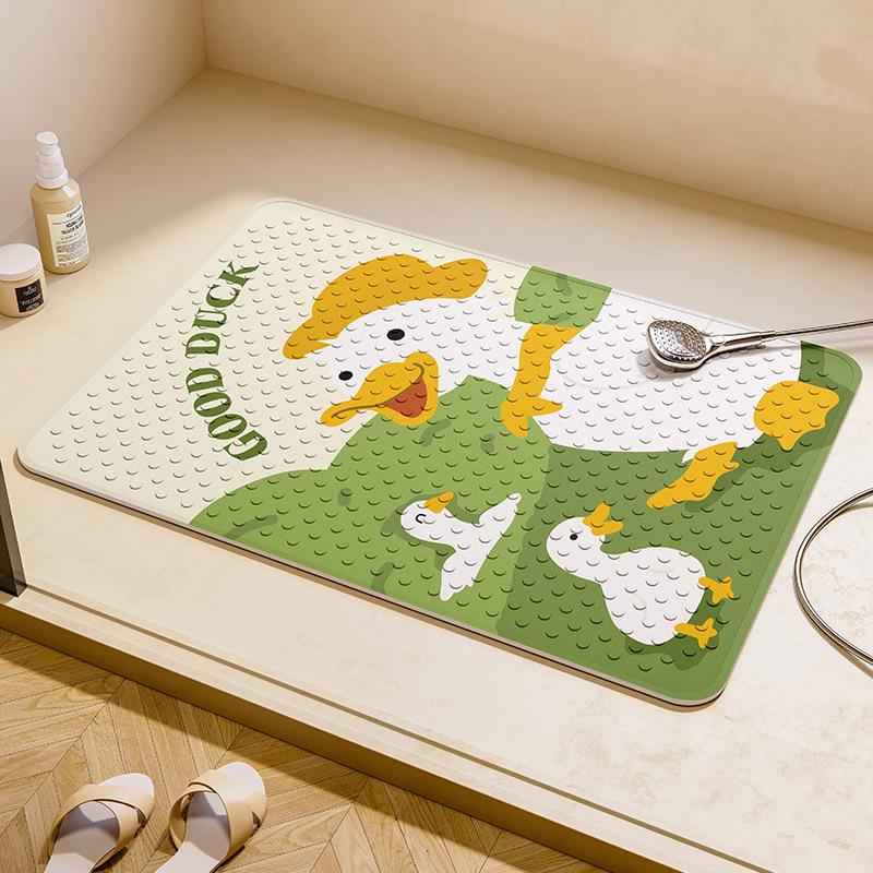 Fun Cartoon Bathing Anti-slip Suction Cup Floor Mat for Children Elderly Pregnant Women  Bathroom  Bathing Anti-slip Suction Cup