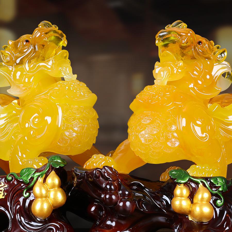 Prosperous Wealth Pixiu Ornaments: Fortune-Building Gifts for Shop Openings & Housewarmings