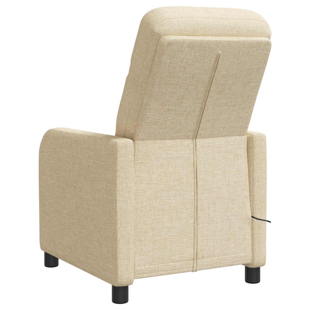 Massage Recliner Cream Fabric