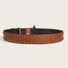Rivet Y2k Style Waist Belt Metal Buckle Trouser Decoration Star PU Leather Belt  Trouser Decoration