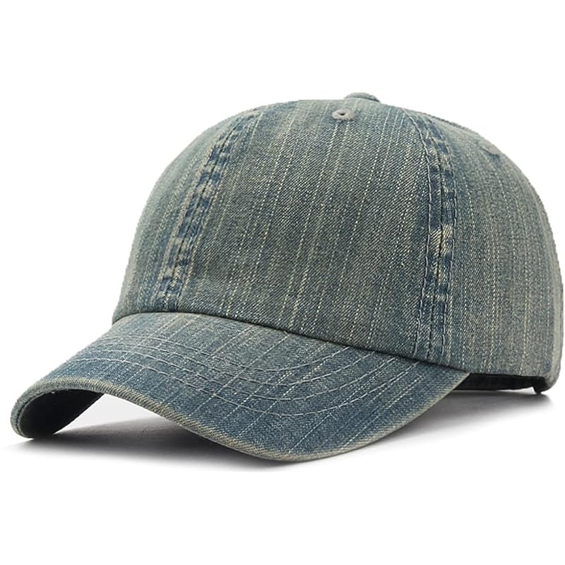 

[Spargel] short brim cap denim short brim men s short brim hat spring summer autumn (vintage blue)