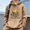"Halloween"Men's Casual Hoodies Fleece Hip Hop 250g/m² Solid Pullover Sweatshirt Men Sportswear Clothing Sweatshirt Men's Clothing