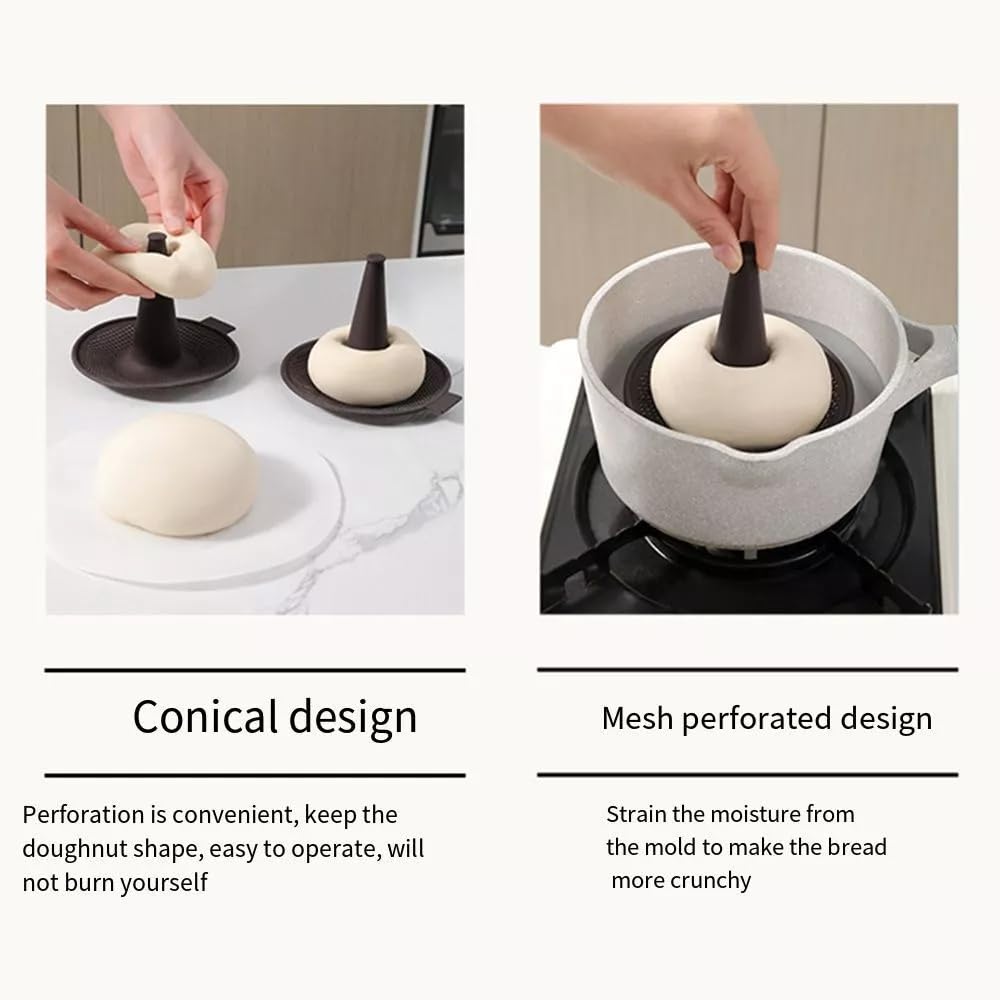 4/6pcs Cake Moulds Bread Donut Tool Donut Mold for Baking Donut Silicone Mold Pastry Molds for Bagel and Doughnut Cake Pans