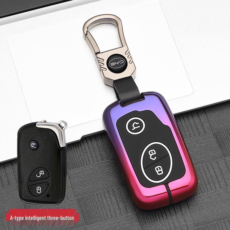 BYD F3 Key Cover for Old Models G3/F0/S6/S7/E6/L3 - High-End Men's Remote Control Car Bag Cover